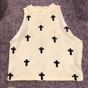 High neck crop top